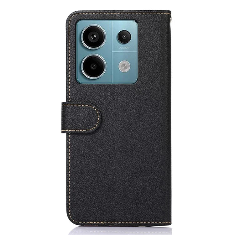 KHAZNEH For Xiaomi Redmi Note 13 Pro 5G Cell Phone Cases RFID Blocking Leather Cover