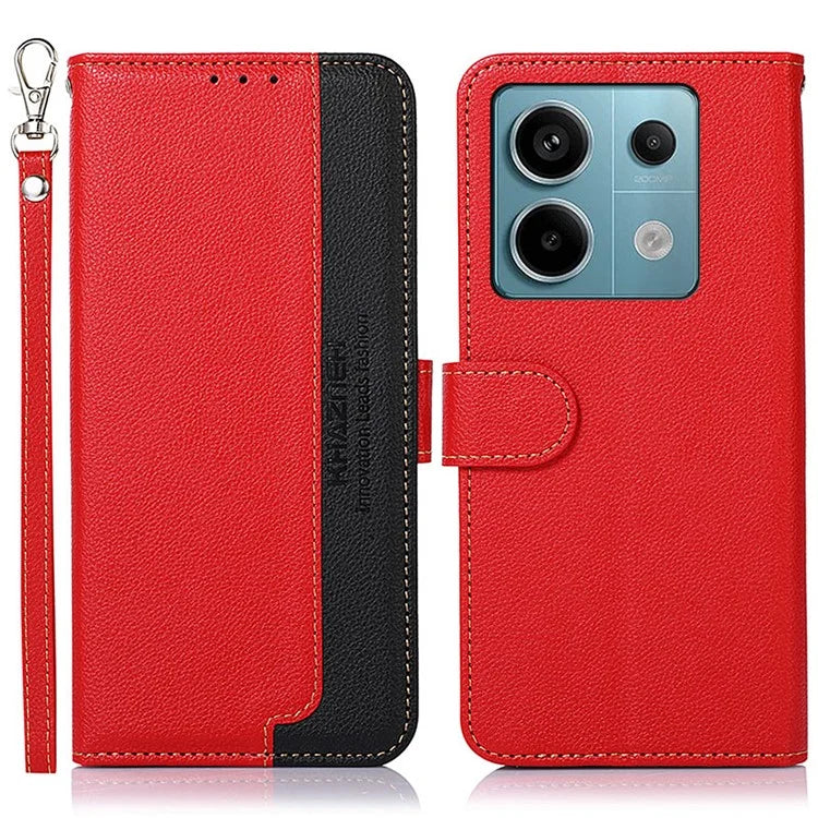 KHAZNEH For Xiaomi Redmi Note 13 Pro 5G Cell Phone Cases RFID Blocking Leather Cover