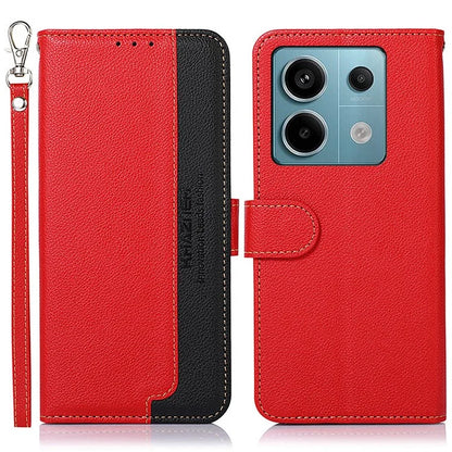 KHAZNEH For Xiaomi Redmi Note 13 Pro 5G Cell Phone Cases RFID Blocking Leather Cover