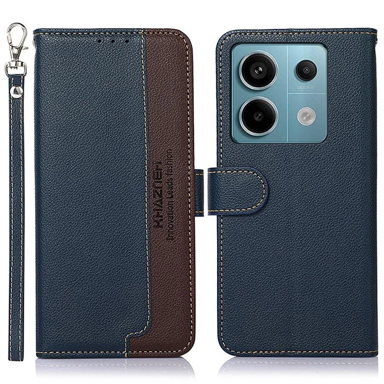 KHAZNEH For Xiaomi Redmi Note 13 Pro 5G Cell Phone Cases RFID Blocking Leather Cover