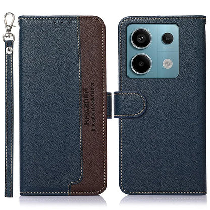 KHAZNEH For Xiaomi Redmi Note 13 Pro 5G Cell Phone Cases RFID Blocking Leather Cover