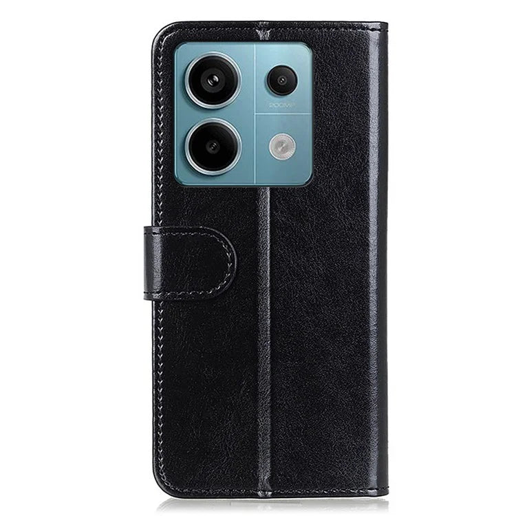 For Xiaomi Redmi Note 13 Pro 5G / Poco X6 5G Cell Phone Cases Crazy Horse Texture PU Leather Cover