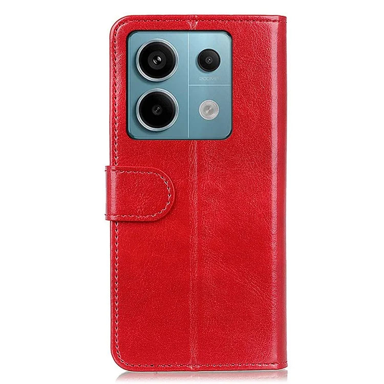 For Xiaomi Redmi Note 13 Pro 5G / Poco X6 5G Cell Phone Cases Crazy Horse Texture PU Leather Cover