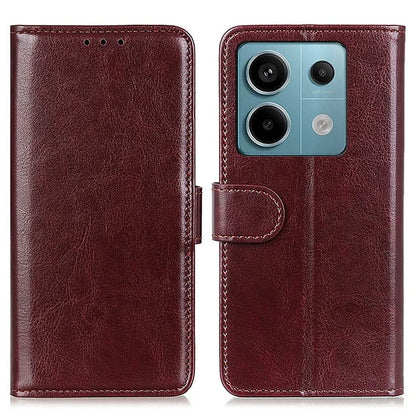 For Xiaomi Redmi Note 13 Pro 5G / Poco X6 5G Cell Phone Cases Crazy Horse Texture PU Leather Cover