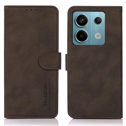 KHAZNEH For Xiaomi Redmi Note 13 Pro 5G / Poco X6 5G Cell Phone Case PU Leather Wallet Flip Cover