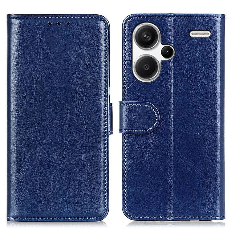 Leather Cover for Xiaomi Redmi Note 13 Pro+ 5G Crazy Horse Texture Cell Phone Cases