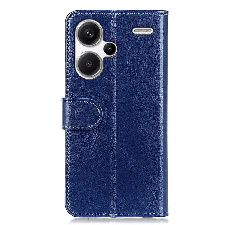 Leather Cover for Xiaomi Redmi Note 13 Pro+ 5G Crazy Horse Texture Cell Phone Cases