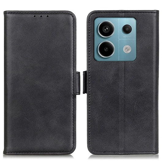 For Xiaomi Redmi Note 13 Pro 5G / Poco X6 5G Cell Phone Case Magnetic Clasp Leather Stand Cover