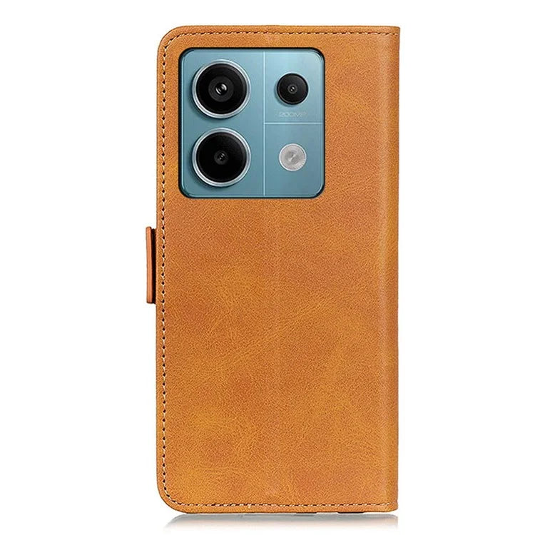 For Xiaomi Redmi Note 13 Pro 5G / Poco X6 5G Cell Phone Case Magnetic Clasp Leather Stand Cover