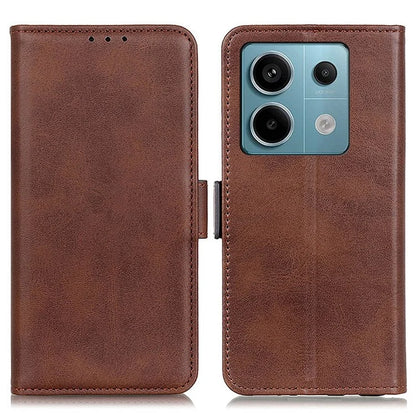 For Xiaomi Redmi Note 13 Pro 5G / Poco X6 5G Cell Phone Case Magnetic Clasp Leather Stand Cover