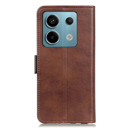 For Xiaomi Redmi Note 13 Pro 5G / Poco X6 5G Cell Phone Case Magnetic Clasp Leather Stand Cover
