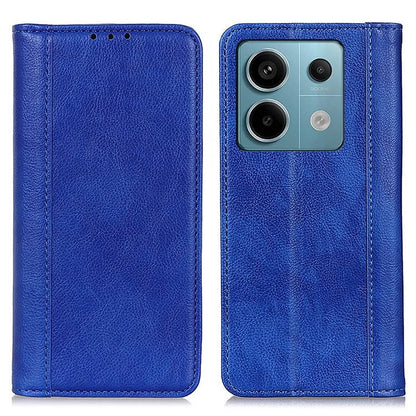 For Xiaomi Redmi Note 13 Pro 5G / Poco X6 5G Case Litchi Texture Split Leather Cell Phone Cover