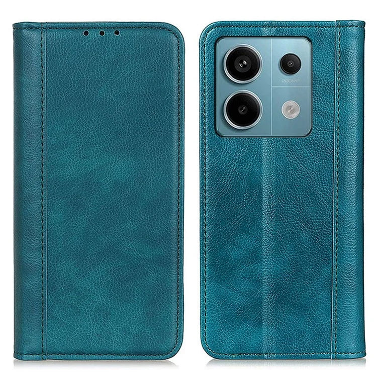 For Xiaomi Redmi Note 13 Pro 5G / Poco X6 5G Case Litchi Texture Split Leather Cell Phone Cover