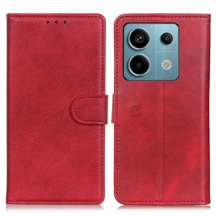 For Xiaomi Redmi Note 13 Pro 5G / Poco X6 5G Cell Phone Cases Cowhide Texture PU Leather Cover