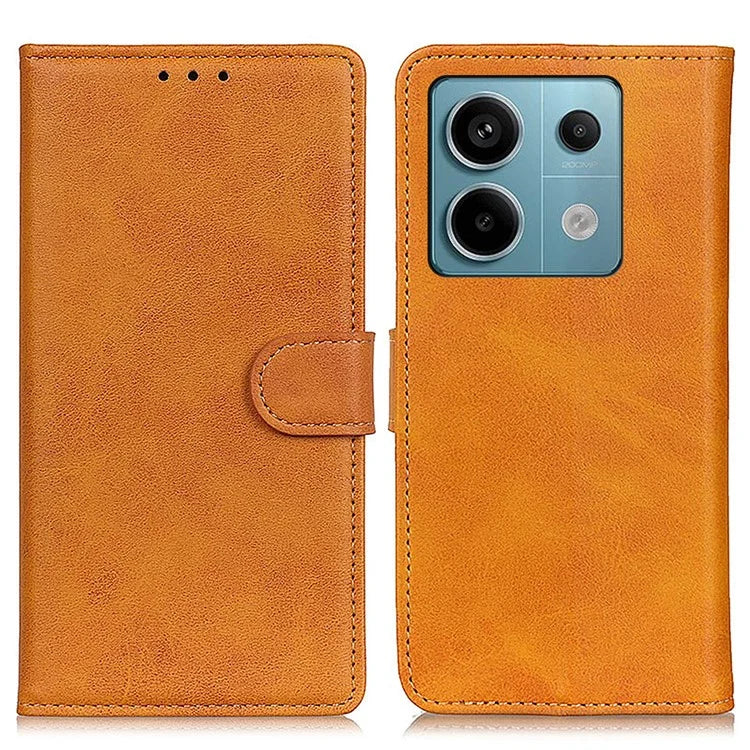 For Xiaomi Redmi Note 13 Pro 5G / Poco X6 5G Cell Phone Cases Cowhide Texture PU Leather Cover