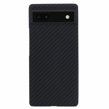 For Google Pixel 6a Case Aramid Fiber 1500D Coarse Texture Phone Cover with Big Lens Cutout