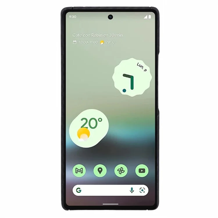 For Google Pixel 6a Case Aramid Fiber 1500D Coarse Texture Phone Cover with Big Lens Cutout