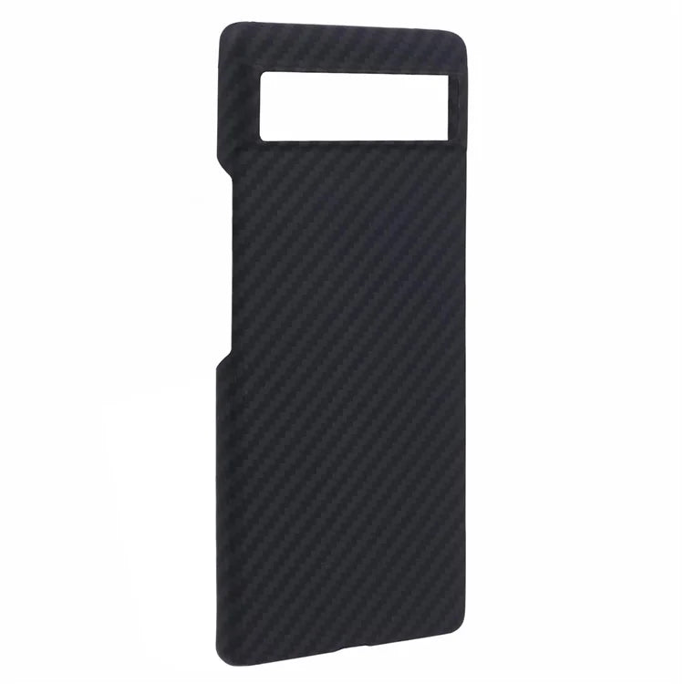 For Google Pixel 6a Case Aramid Fiber 1500D Coarse Texture Phone Cover with Big Lens Cutout