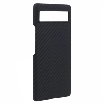 For Google Pixel 6a Case Aramid Fiber 1500D Coarse Texture Phone Cover with Big Lens Cutout