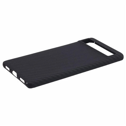 For Google Pixel 6a Case Aramid Fiber 1500D Coarse Texture Phone Cover with Big Lens Cutout