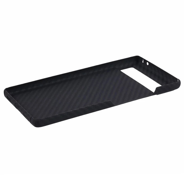 For Google Pixel 6a Case Aramid Fiber 1500D Coarse Texture Phone Cover with Big Lens Cutout
