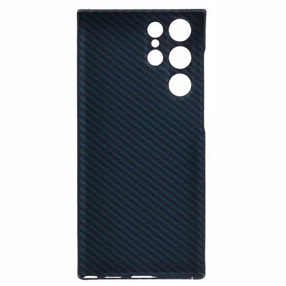 For Samsung Galaxy S21 Ultra 5G Phone Case 1500D Coarse Texture Aramid Fiber Precise Cutout Back Cover