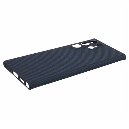 For Samsung Galaxy S21 Ultra 5G Phone Case 1500D Coarse Texture Aramid Fiber Precise Cutout Back Cover