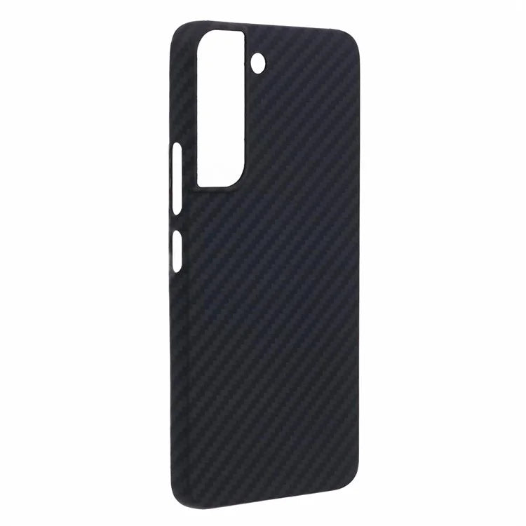 Aramid Fiber Case for Samsung Galaxy S23+ Carbon Fiber 1500D Coarse Texture Phone Cover