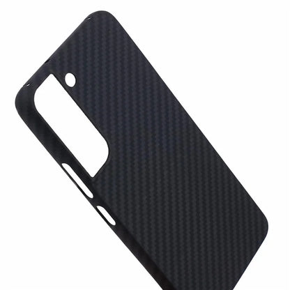 Aramid Fiber Case for Samsung Galaxy S23+ Carbon Fiber 1500D Coarse Texture Phone Cover