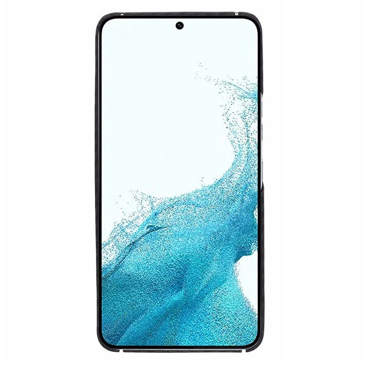 For Samsung Galaxy S22+ 5G Black Case Aramid Fiber 1500D Coarse Texture Precise Lens Cutout Phone Case