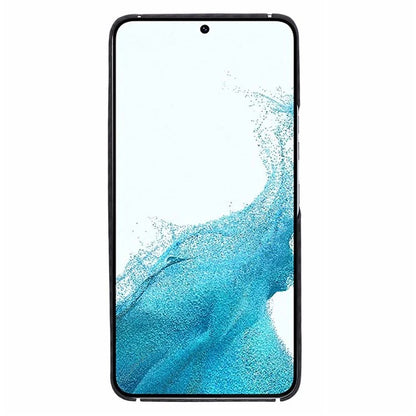For Samsung Galaxy S22+ 5G Black Case Aramid Fiber 1500D Coarse Texture Precise Lens Cutout Phone Case