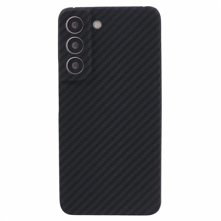 For Samsung Galaxy S23+ Case Case Aramid Fiber 1500D Coarse Texture Precise Lens Cutout Black Phone Protector