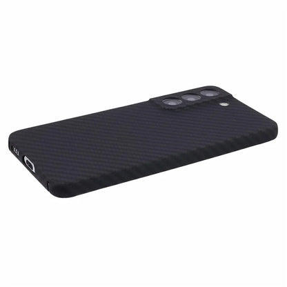 For Samsung Galaxy S23+ Case Case Aramid Fiber 1500D Coarse Texture Precise Lens Cutout Black Phone Protector