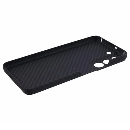 For Samsung Galaxy S23+ Case Case Aramid Fiber 1500D Coarse Texture Precise Lens Cutout Black Phone Protector