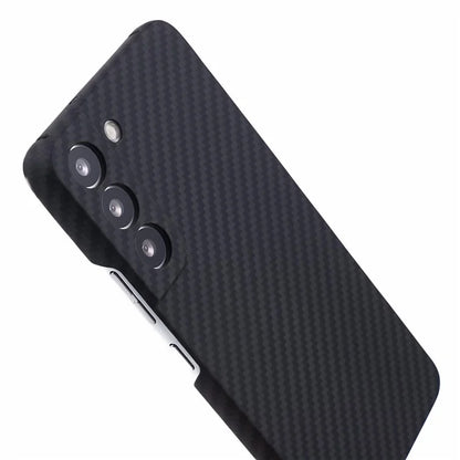 For Samsung Galaxy S23+ Case Case Aramid Fiber 1500D Coarse Texture Precise Lens Cutout Black Phone Protector