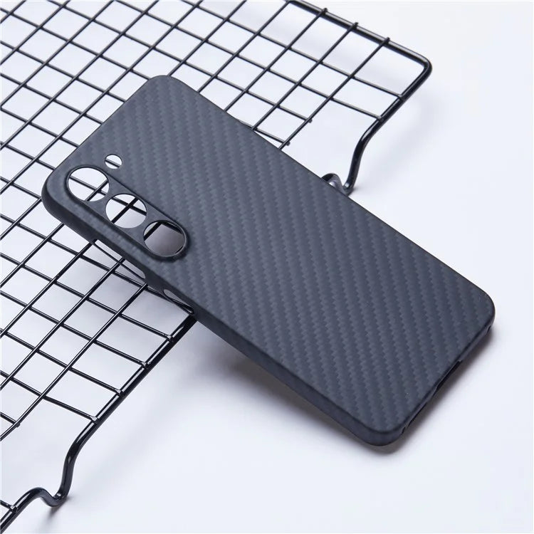 For Samsung Galaxy S22 5G Case Precise Rear Lens Cutout Aramid Fiber 1500D Coarse Texture Cover