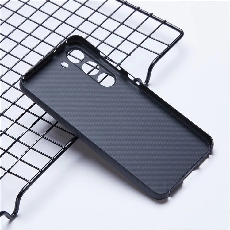For Samsung Galaxy S22 5G Case Precise Rear Lens Cutout Aramid Fiber 1500D Coarse Texture Cover