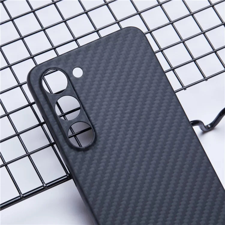 For Samsung Galaxy S22 5G Case Precise Rear Lens Cutout Aramid Fiber 1500D Coarse Texture Cover
