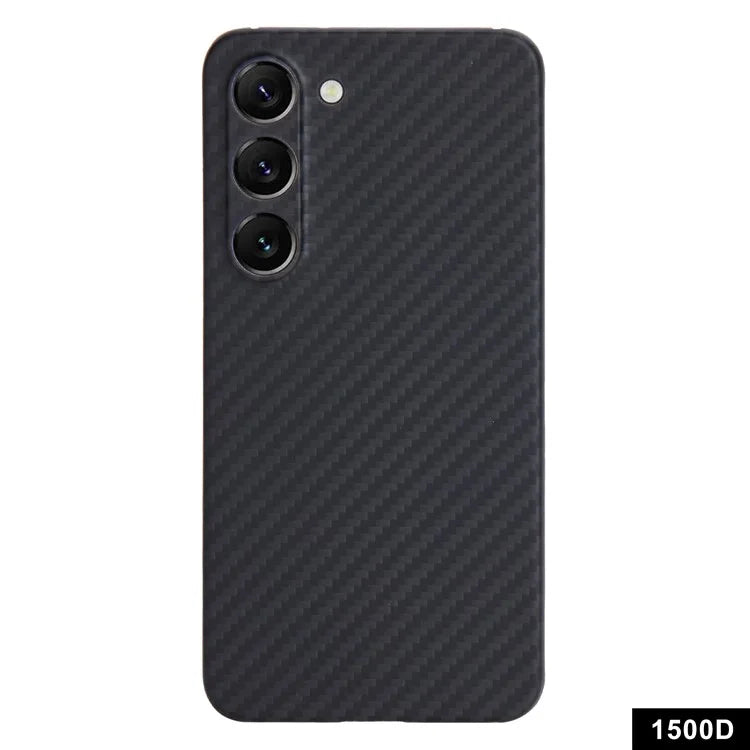 For Samsung Galaxy S23 Case 1500D Coarse Texture Aramid Fiber Smart Phone Cover with Precise Cutout