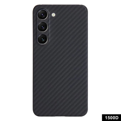 For Samsung Galaxy S23 Case 1500D Coarse Texture Aramid Fiber Smart Phone Cover with Precise Cutout