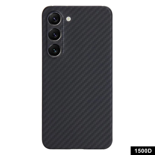 For Samsung Galaxy S23 Case 1500D Coarse Texture Aramid Fiber Smart Phone Cover with Precise Cutout