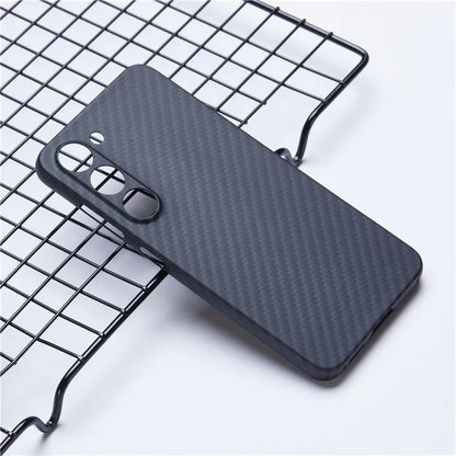 For Samsung Galaxy S23 Case 1500D Coarse Texture Aramid Fiber Smart Phone Cover with Precise Cutout