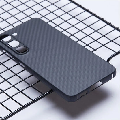 For Samsung Galaxy S23 Case 1500D Coarse Texture Aramid Fiber Smart Phone Cover with Precise Cutout