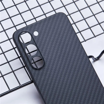 For Samsung Galaxy S23 Case 1500D Coarse Texture Aramid Fiber Smart Phone Cover with Precise Cutout