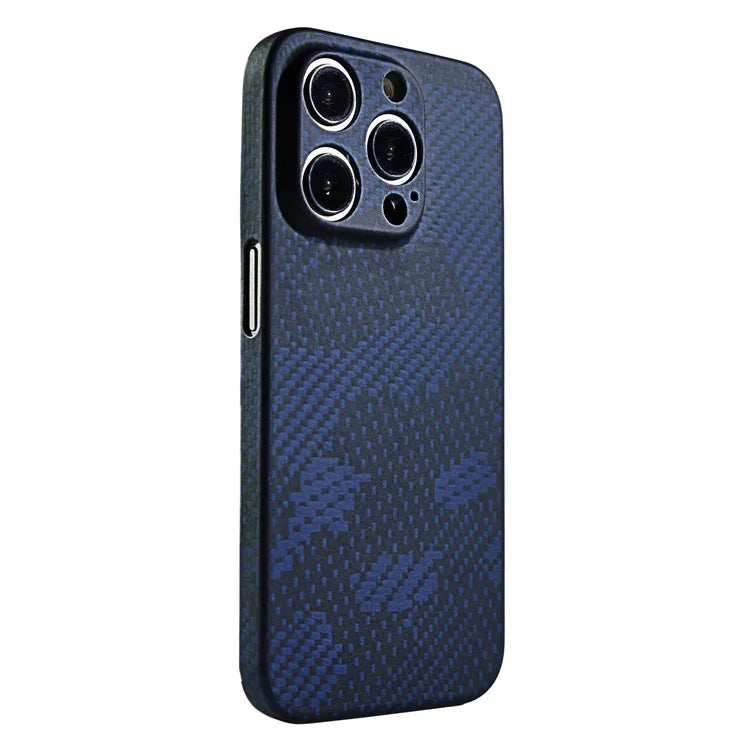 For iPhone 15 Pro Case Aramid Fiber Camouflage Style Precise Cutout Phone Protective Shell