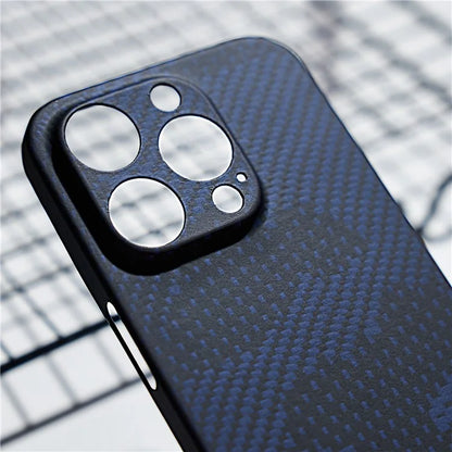 For iPhone 15 Pro Case Aramid Fiber Camouflage Style Precise Cutout Phone Protective Shell