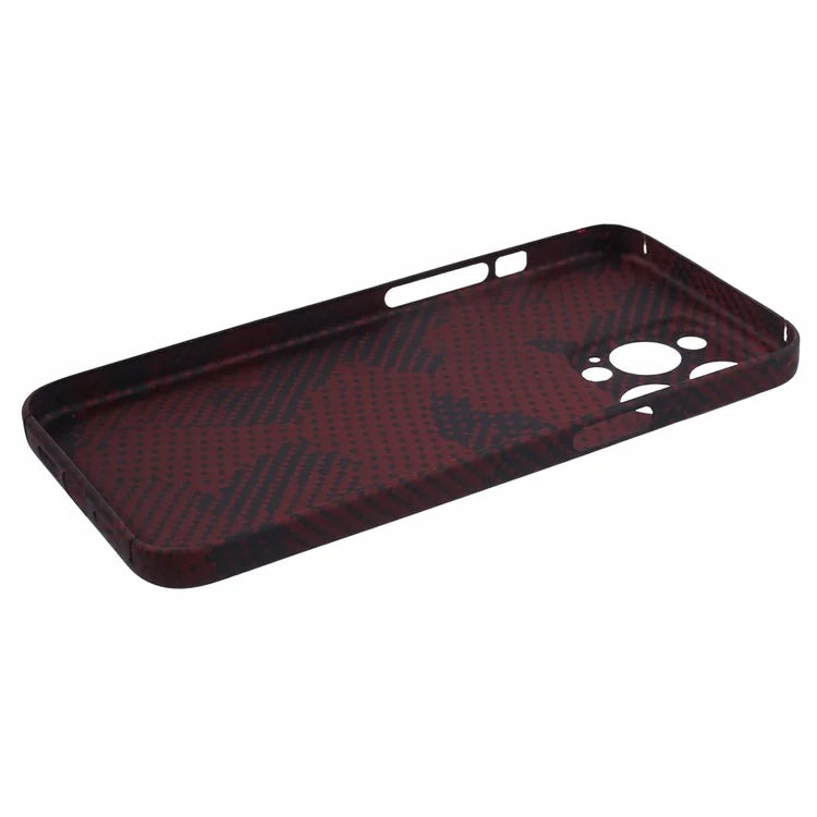 For iPhone 14 Pro Max Case Carbon Fiber Texture Camouflage Precise Cutout Protective Shell