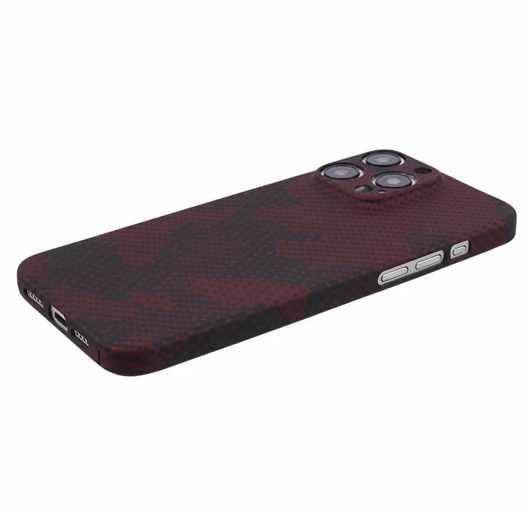 For iPhone 14 Pro Max Case Carbon Fiber Texture Camouflage Precise Cutout Protective Shell
