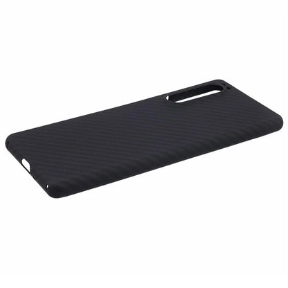 Anti-Drop Black Phone Case for Sony Xperia 5 III 5G Case 1500D Coarse Texture Aramid Fiber Cover (Big Rear Lens Hole)