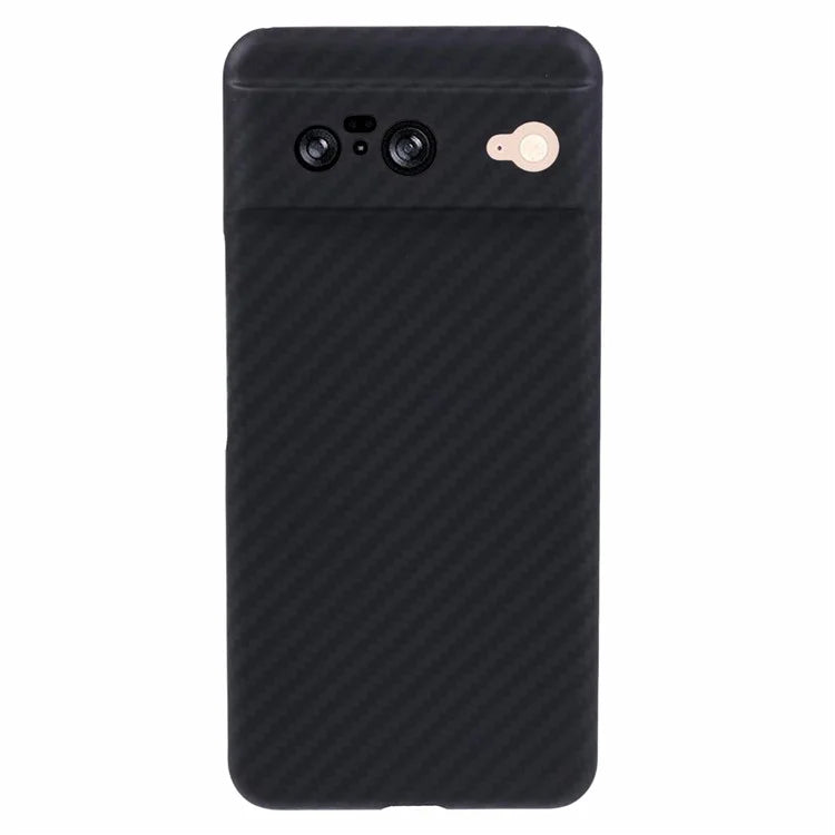 Aramid Fiber Phone Cover for Google Pixel 8 Case 1500D Coarse Texture Black Phone Shell Precise Lens Cutout